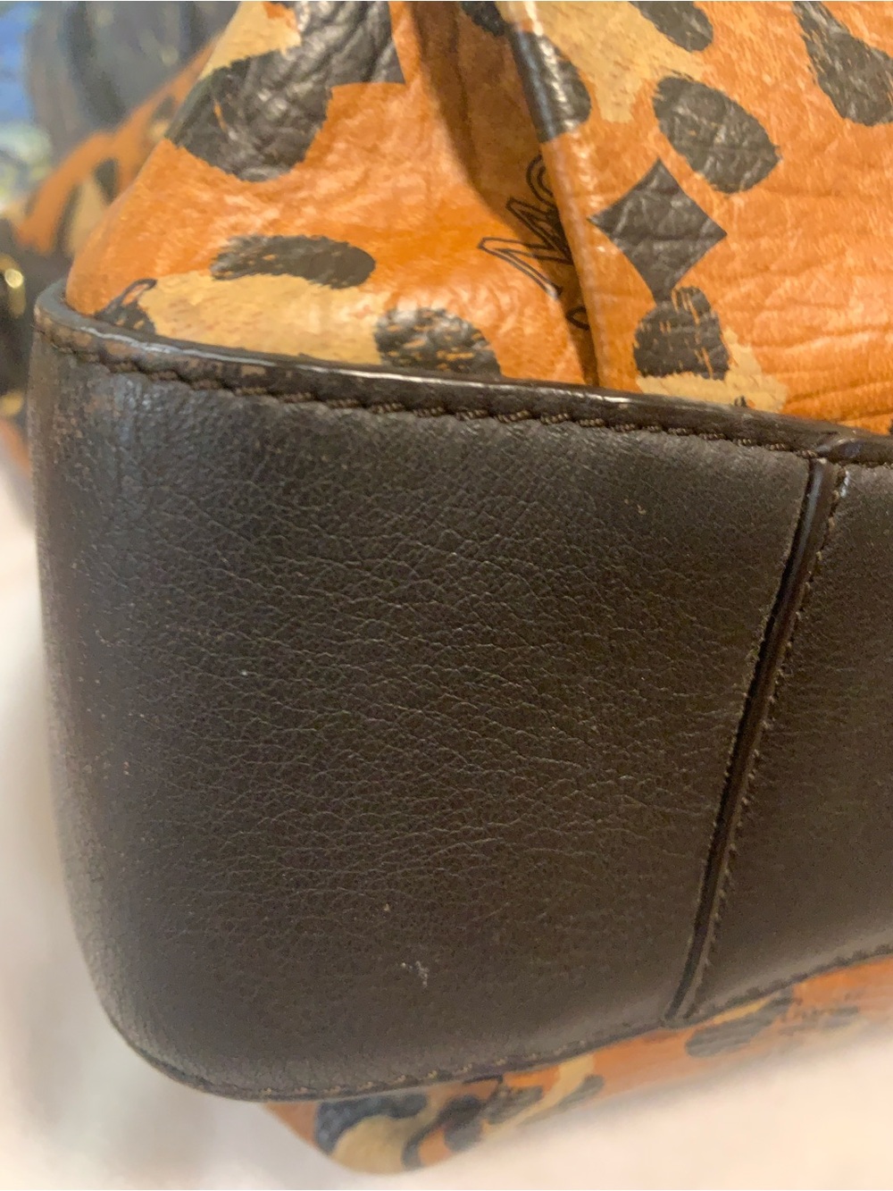 MCM Brown Cognac Leopard  Tote limited Edition EUC - Picture 12 of 16